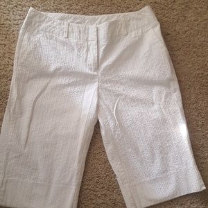 White Capri pants